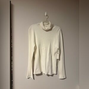 NWT Maeve by Anthropologie Ivory Ribbed Knit Sweater XL